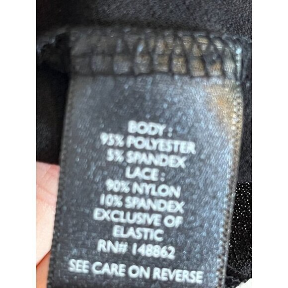 Torrid Top Women 3X Black Pullover Crepe Lace Neutral Whimsygoth Fairy Western - Picture 10 of 14